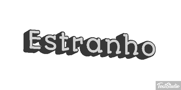 Estranho Text effect