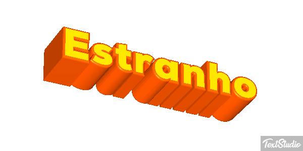 Estranho Text effect
