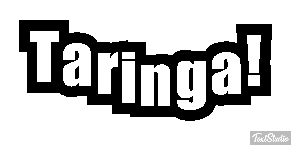 Taringa! Text effect