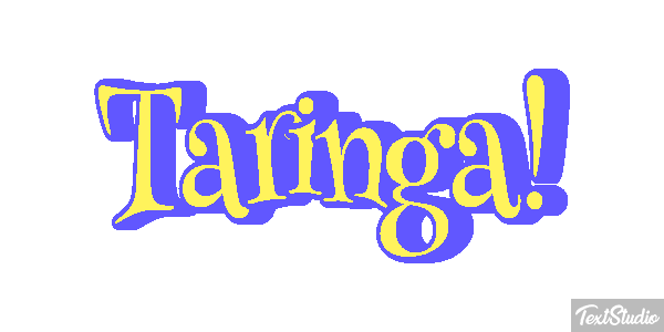 Taringa! Text effect