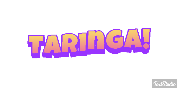 Taringa! Text effect