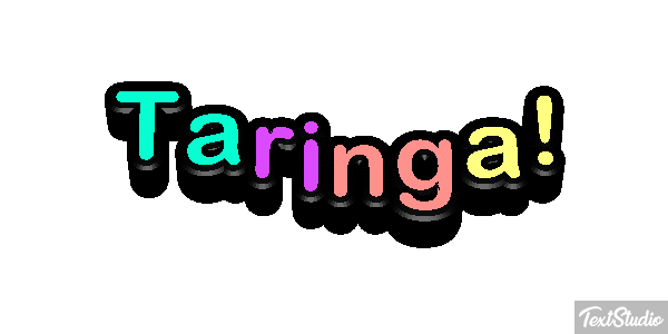 Taringa! Text effect