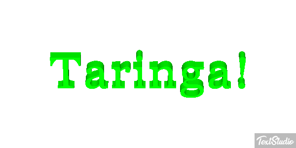Taringa! Text effect