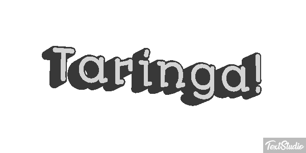 Taringa! Text effect