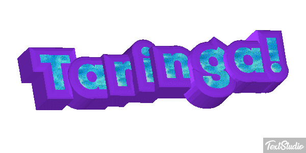 Taringa! Text effect