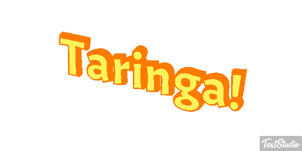 Taringa! Text effect