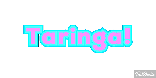 Taringa! Text effect