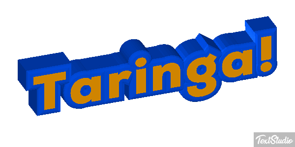 Taringa! Text effect