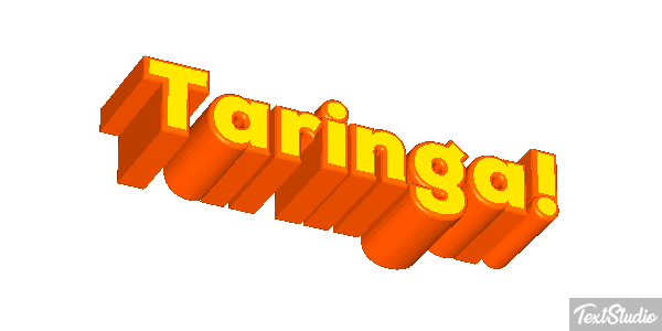 Taringa! Text effect