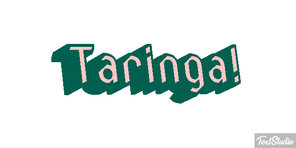 Taringa! Text effect