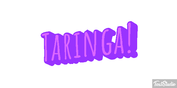 Taringa! Text effect