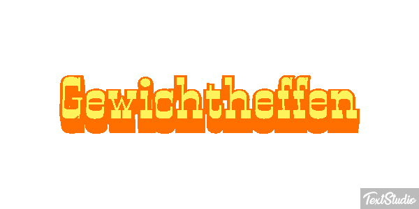 Gewichtheffen Tekst effect