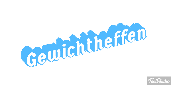 Gewichtheffen Tekst effect
