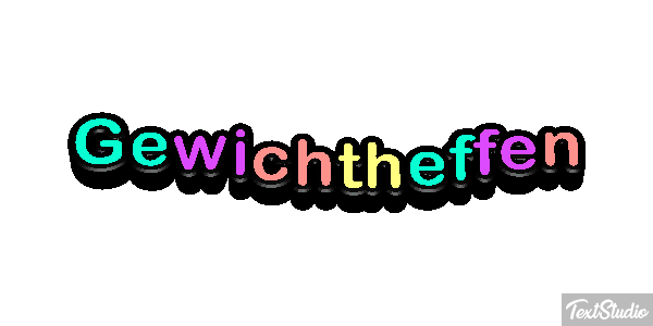 Gewichtheffen Tekst effect