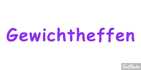 Gewichtheffen Tekst effect