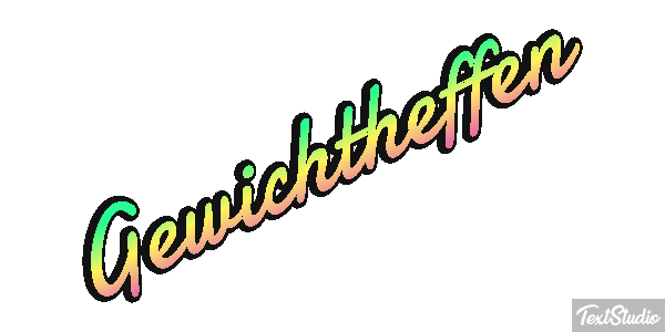 Gewichtheffen Tekst effect
