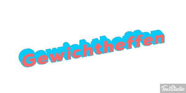 Gewichtheffen Tekst effect