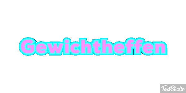Gewichtheffen Tekst effect