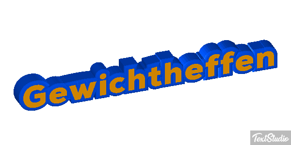 Gewichtheffen Tekst effect