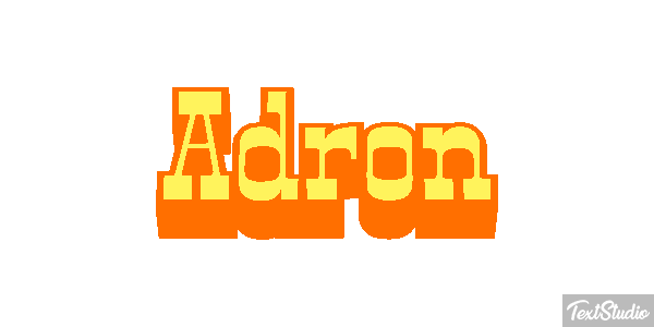 Adron Efecto de texto