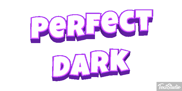 Perfect Dark Effet de texte