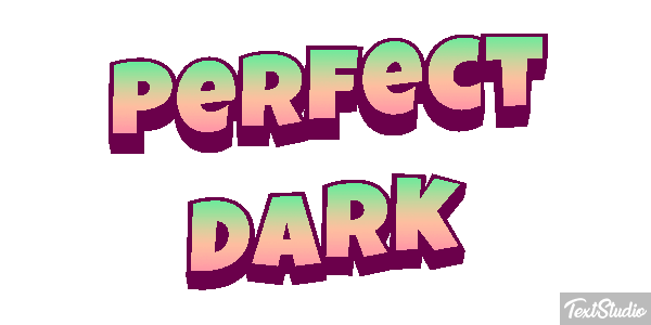 Perfect Dark Effet de texte