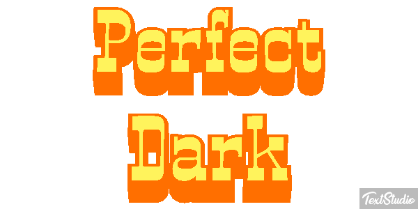 Perfect Dark Effet de texte