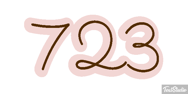 723 Texteffekt