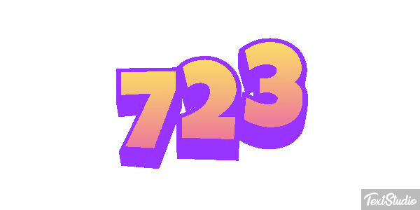 723 Texteffekt