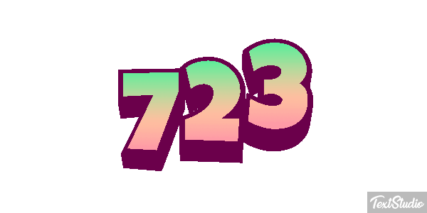 723 Texteffekt