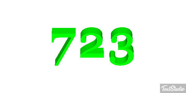 723 Texteffekt