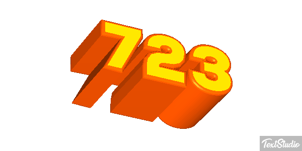 723 Texteffekt