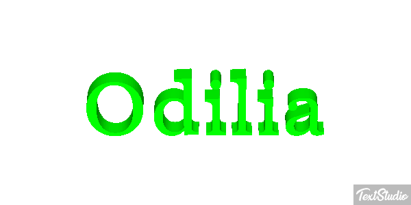 Odilia Effetto testo