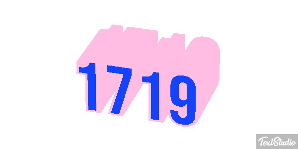 1719 Text effect