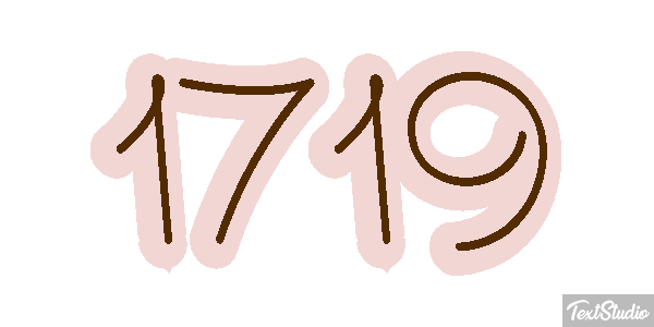 1719 Text effect