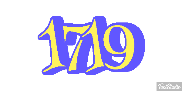 1719 Text effect
