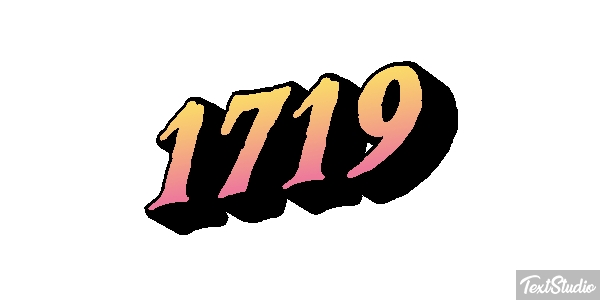 1719 Text effect