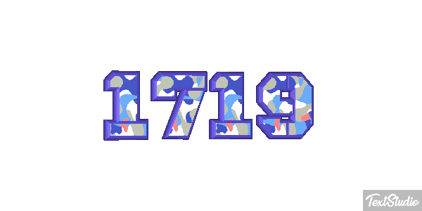 1719 Text effect