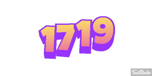 1719 Text effect