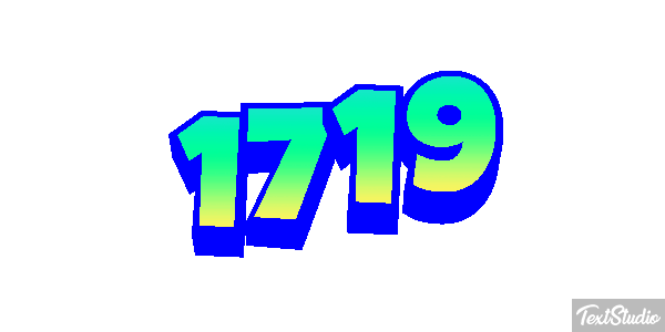 1719 Text effect