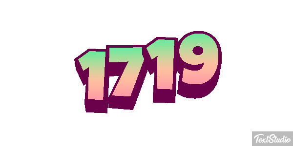 1719 Text effect