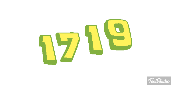 1719 Text effect