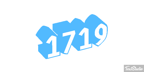 1719 Text effect