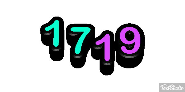 1719 Text effect
