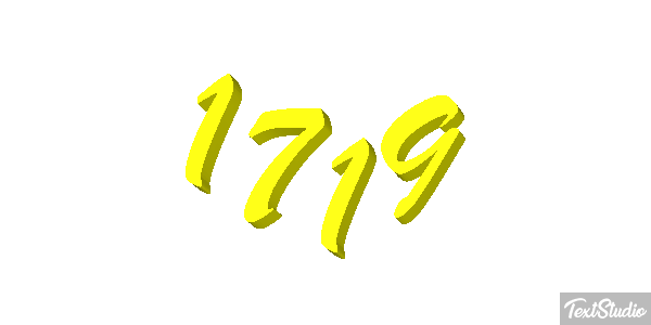 1719 Text effect