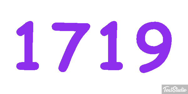 1719 Text effect