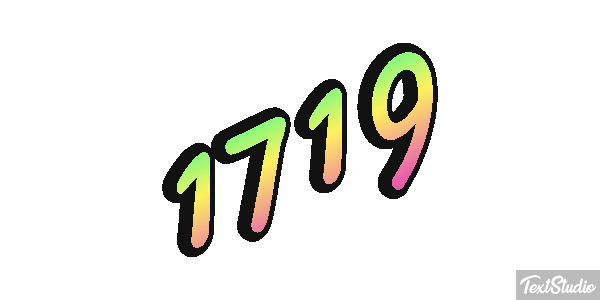 1719 Text effect