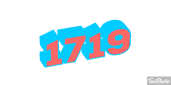 1719 Text effect