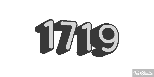 1719 Text effect