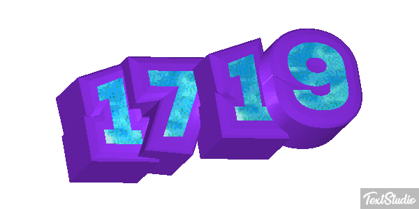 1719 Text effect